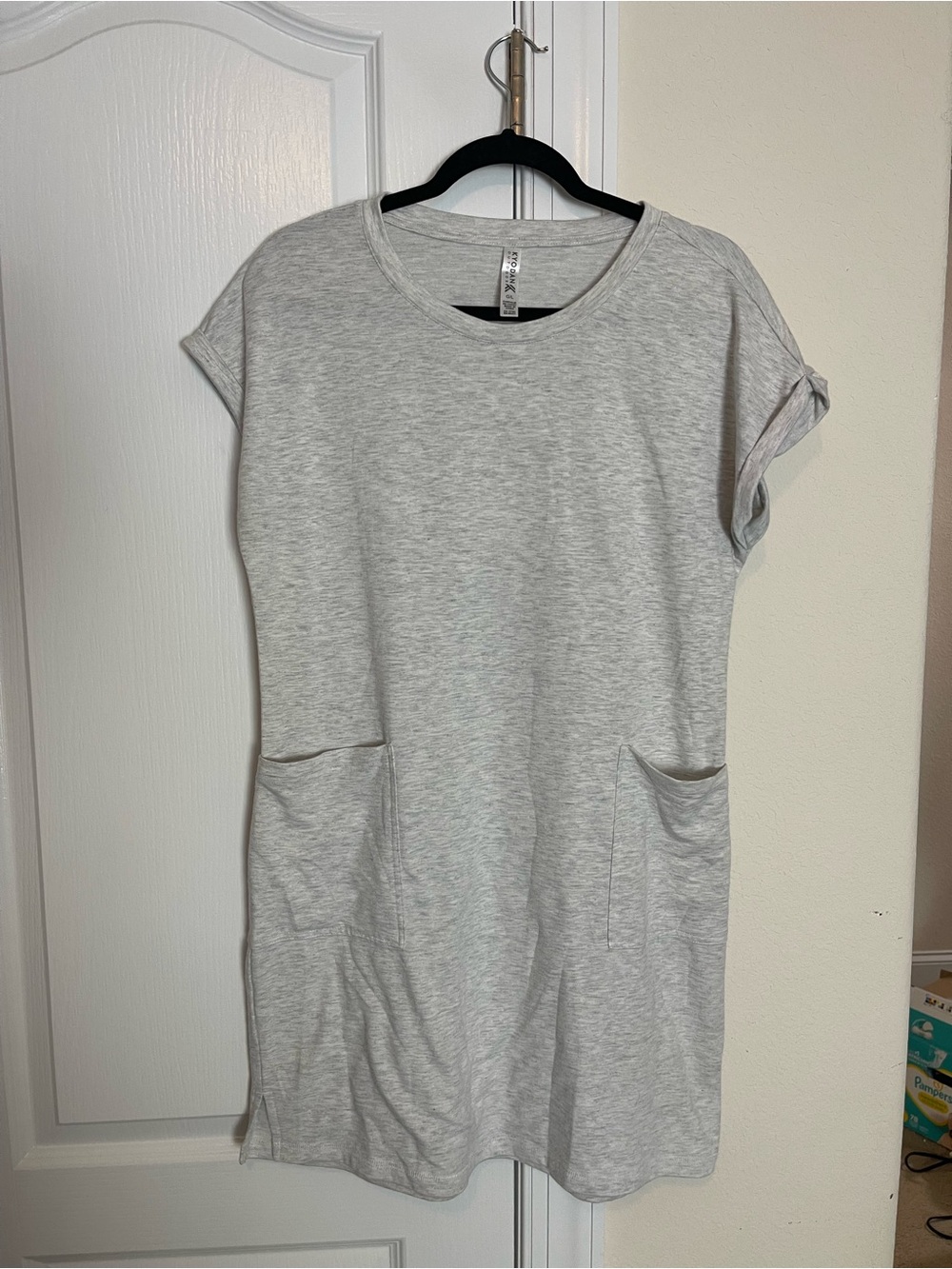Kyodan Outdoors Gray Heather T-Shirt Dress With Pockets Large